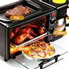 NONE Macchina per la colazione multifunzione, mini macchina per caffè americano, forno per pane e pizza, padella, tostapane, 220V, spina EU