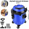 Aspirapolvere Industriale Wet & Dry 1200W con Funzione Soffiante, Potente Aspirazione Senza Sacco 19kPa, Capacità 15L, 4 Ruote Girevoli, Cavo di Alimentazione 5M