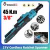 NONE Avvitatore a batteria Podofo da 3/8 di pollice, 580 giri/min, corpo per batteria da 18V, adatto per la riparazione di biciclette e auto.
