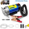NONE Pompa di Trasferimento Olio 12V 100W, Estrattore Portatile 1-4L/min, Pompa Elettrica per Cambio Carburante, Strumento a Sifone per Auto e Barche