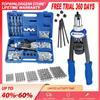NONE Set di 150 Dadi M5 M6 M8 M10 M12 con Rivettatrice Manuale, Dadi Filettati per Riparazione Mobili e Auto