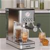 acekool Macchina per Caffè Espresso in Acciaio Inox 15/20 Bar 1200W con Termoblocco, Serbatoio da 1,7L, Scalda Tazze e Lancia Vapore per Uso Domestico e Caffetteria