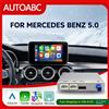 AUTOABC Modulo Wireless per Apple CarPlay e Android Auto per Mercedes Benz Classe C/GLC/S W205 W253 Sistema NTG5.0, Interfaccia Decoder Box