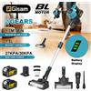Gisam Aspirapolvere Elettrico Senza Spazzole Gisam 30Kpa, 1.5L, Portatile, per Pulizia Domestica, Compatibile con Batteria Makita 18V