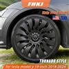 NONE Copricerchi di ricambio per Tesla Model Y, 4 pezzi, stile Gemini Tornado, 19 pollici, 2018-2024.