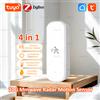 coolo Sensore di Movimento Radar a Onde Millimetriche Zigbee 10G con Rilevatore Umano, Sensore di Illuminazione, Temperatura e Umidità, Supporto Tuya Hub e Zigbee2MQTT