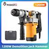 NONE Podofo Martello Demolitore 2-in-1, Trapano a Percussione 1200W, Martello Elettrico Rotante per Demolizione e Scalpellatura