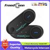 FreedConn Interfono per Moto Freedconn, Cuffie Bluetooth per Casco, Comunicatore Vivavoce, Interfono a 6 Vie, Radio FM, Condivisione Musica Bluetooth
