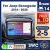 srnubi Autoradio Android 14 per Jeep Renegade 2016-2020 con Carplay, Lettore Multimediale Video, Navigazione GPS, Unità Principale 7865