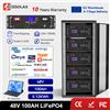 ECGSOLAX Batteria ECGSOLAX LiFePO4 48V 100AH 5.12KWH, Batteria Solare al Litio 51.2V 100AH, 6000+ Cicli con BMS 16S 100A per Inverter, Disponibile in UE
