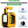 DATOUBOSS Inverter DATOUBOSS 500W per Batteria Makita 18V, da DC 18V a AC 230V, con 1 Porta USB-A e 2 Porte USB-C, Luce LED 500 LM per Emergenze