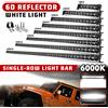 UNI-SHINE UNISHINE Barra Luminosa LED 6D Super Sottile 20-50 Pollici 6000K, Faro Combinato Flood Spot per Auto, SUV, UTV, Fuoristrada 12V 24V IP68