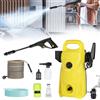 Vacclo Idropulitrice ad Alta Pressione 1500W 135Bar 340l/h, Pistola ad Acqua per Lavaggio Auto, Pompa con Tubo Flessibile da 10m