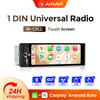Ainavi Autoradio AINAVI HD IPS Touch Screen 1 DIN con Carplay, Multimedia Universale per Auto, Android Auto Wireless, USB Type-C, BT 5.0, Stereo 1Din