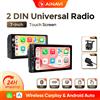 AINAVI Autoradio Universale 2 Din con Carplay Wireless e Android Auto, Schermo Touch IPS HD 1280*720, USB Type-C, Multimedia MP5 2DIN