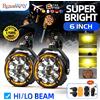 BraveWAY Faro da Lavoro a LED Braveway 6 pollici con Funzione Abbagliante/Anabbagliante e Linea di Taglio, Luce di Guida per Moto e SUV BMW R1200GS R1250GS F800 F850 F900