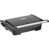 NONE GAVATECH Griglia Elettrica e Tostapane 1500W, Apertura a 90º e 180º, Controllo della Temperatura Regolabile, Piastre Antiaderenti 26x16,5 cm, Design Slim Nero.