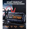 YABER BUTURE 6000A Avviatore d'Emergenza per Auto, Power Bank 18W, Batteria Portatile 26800 mAh, Booster di Emergenza per Auto BETA30
