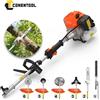 CONENTOOL Decespugliatore a Benzina 52cc 6 in 1 2500W 2 Tempi con Motosega, Tagliasiepi e Lama per Sega 11000RPM