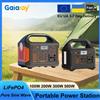 GaiaRay Stazione di Alimentazione Portatile Gaiaray 500W 300W 200W 100W, Generatore Solare UPS con Batteria LiFePO4, Luce LED, Stazione di Ricarica Solare per Casa, Esterni, Emergenze, Power Bank