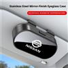 Portaocchiali da sole per auto, porta occhiali di alta gamma, confezione regalo per Nissan Qashqai J11 J12 Teana Sylphy N7 Note Navara Juke GTR Patrol