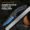 Coltello pieghevole da esterno ad alta resistenza e coltello tascabile portatile da campeggio, adatti per alpinismo e pesca.