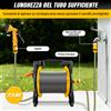 NONE Carrello Avvolgitubo da Giardino con Tubo da 25 m, Avvolgitubo Resistente, 7 Modalità di Spruzzo, Montabile a Parete (Avvolgitubo + Tubo da 25 m)