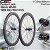 CSC Ruote in carbonio per bici da gravel CSC 700C, mozzo Center Lock per freni a disco, larghezza 28mm, profondità 35/38/45/50/58mm, set di ruote in carbonio da strada UCI.