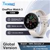 OnePlus Smart Watch - OnePlus Watch 3 43 mm, Smartwatch Display AMOLED da 1,32 pollici Fino a 60 ore di durata della batteria Sistema operativo di Google GPS NFC