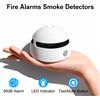 PGST Rilevatore di fumo autonomo PGST con rilevamento a 360°, monitoraggio in tempo reale, allarme acustico, sicurezza antincendio, 2/4/6/8/12 pezzi