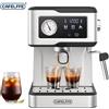 CAFELFFE Macchina per Espresso 20 Bar con Montalatte, 950W 1.5L, Schermo Touch Smart, Acciaio Inox, per Latte e Cappuccino, MK-901