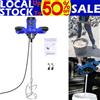NONE Miscelatore portatile per calcestruzzo da 2600 W con braccio agitatore, miscelatore per colori con 6 velocità regolabili, agitatore a 230 V con braccio per malta, stucco, vernice, cemento e intonaco