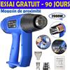 DayPlus Pistola Termica 2000W a Doppia Temperatura, Pistola ad Aria Calda 300 ℃ - 600 ℃ Con 3 ugelli, protezione da sovraccarico per artigianato fai da te, resina epossidica, pellicola termoretraibile,