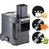 Vremota Macchina Commerciale per Tagliare Verdure, Tritatutto Automatico per Carote e Patate, Affettatrice e Trituratore Rapido per Verdure