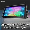 NONE Luci Stroboscopiche LED 260W RGBW 135 + 35 Segmenti per DJ, Discoteche, Matrimoni, Feste, Club, Effetto Wash, Flash, Eventi Natalizi, Illuminazione Scenica