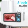 AOERWEI Otoscopio digitale con schermo IPS 1080P, pulitore per orecchie con telecamera impermeabile IP67 per l'ispezione auricolare a casa