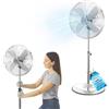 NONE Ventilatore con Piantana Silenzioso 50W con 3 Velocità e Oscillazione Regolabile