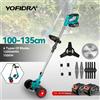 YOFIDRA Tagliaerba Elettrico da 6 Pollici, 100-135cm, Pieghevole, Attrezzo da Giardino per Potatura e Taglio, Compatibile con Batteria Makita 21V
