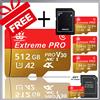 NONE Scheda di Memoria SD da 512GB, Micro SD Card Estrema da 256GB 64GB U3 A2 V30, Schede Flash TF per Telefono Xiaomi, Fotocamera, PC