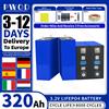 PWOD Batteria LiFePO4 PWOD da 320Ah 3.2V Grado A, celle ricaricabili prismatiche al litio ferro fosfato da 12V 24V 48V per camper e campeggio - Disponibilità EU