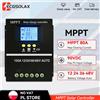 ECGSOLAX Regolatore di Carica Solare MPPT Ecgsolax 80A 12V 24V 36V 48V, 1 Auto con Doppia Porta USB, Regolatore per Pannelli Solari