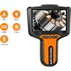 AOERWEI Telecamera endoscopica industriale da 5,5 mm con schermo LCD da 5 pollici, boroscopio per ispezione, mini telecamera digitale 1080P IP67 impermeabile per auto