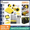 NONE Kit di pulizia per auto Podofo da 20 pezzi, kit per lavaggio auto con spazzole, spugna per lucidatura, gel detergente per la pulizia quotidiana dell'auto e della casa.