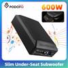 podofo Subwoofer Ultra Sottile per Auto Podofo 600-1200W, Altoparlante Compatto con Amplificatore Integrato