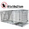NONE Trappola a gabbia a porta singola per animali vivi: coniglio, scoiattolo, opossum, scoiattolo dagli stinchi, gattino, visone - Trappola umana per ratti, cattura e rilascio, chipmunk
