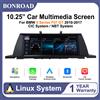 BONROAD Schermo Touch da 10,25 Pollici Wireless con Linux Carplay e Android Auto Autolink per BMW Serie 5 F07 GT 2010-2017 con Sistema CIC/NBT