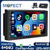 MOPECT DAB+ Autoradio Universale 7 Pollici 4+64G Doppio DIN Android 15 CarPlay GPS Navigatore Touch Screen Bluetooth RDS/FM SWC