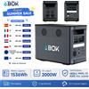ABOK Stazione di Energia ABOK Ark2000 1536Wh 2000W AC, Generatore Solare per Casa, Emergenze, Campeggio all'Aperto, Energia Mobile con App
