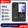 MKTEL M82 Telefono con Tasti Grandi, Dual SIM, Display da 2,8 Pollici, Batteria da 1800mAh, Radio FM, Lettore MP3, Telefono Base Portatile con Tastiera Grande