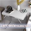 NONE Tavolo Pieghevole Portatile da Campeggio, Tavolo Pieghevole in Alluminio Ultraleggero Compatto per Esterni, Spiaggia, Barbecue, Picnic, Cucina, Festival, Ufficio, 80 cm
